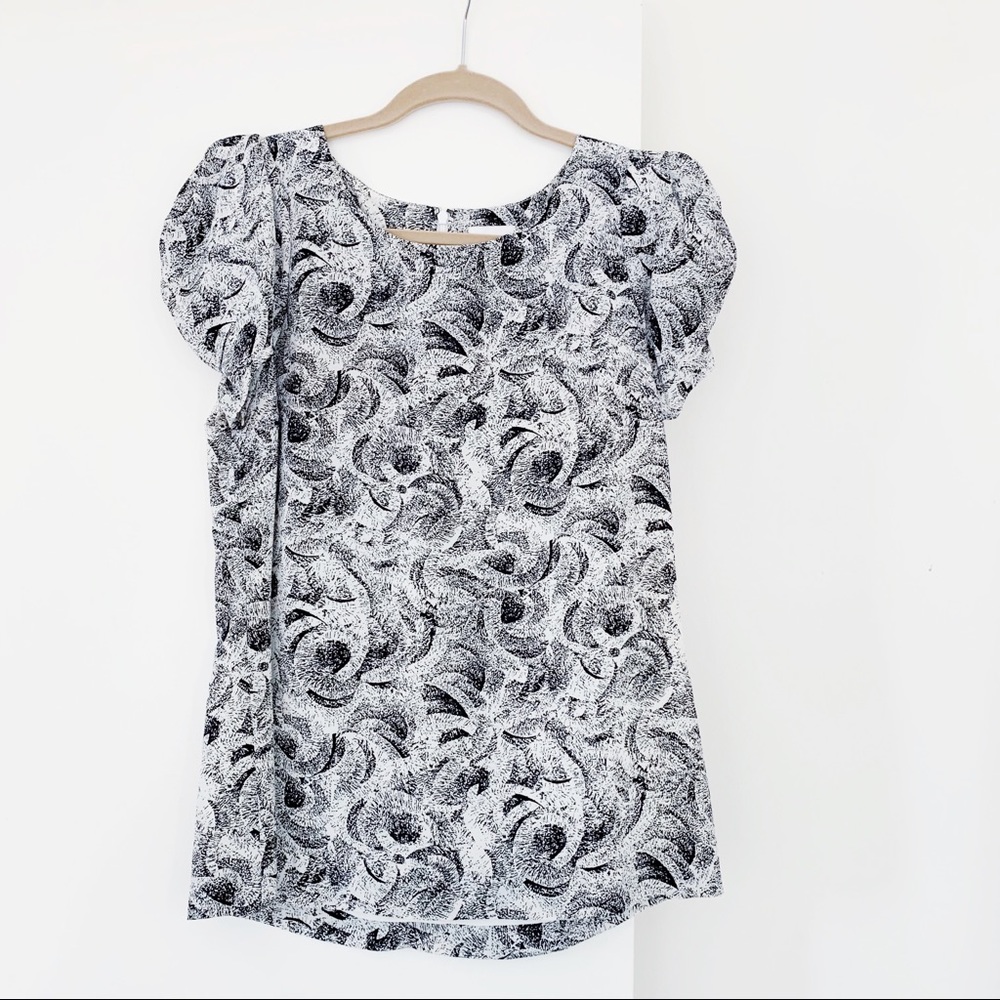 BRAND NEW! Reiss Puff Sleeve Blouse